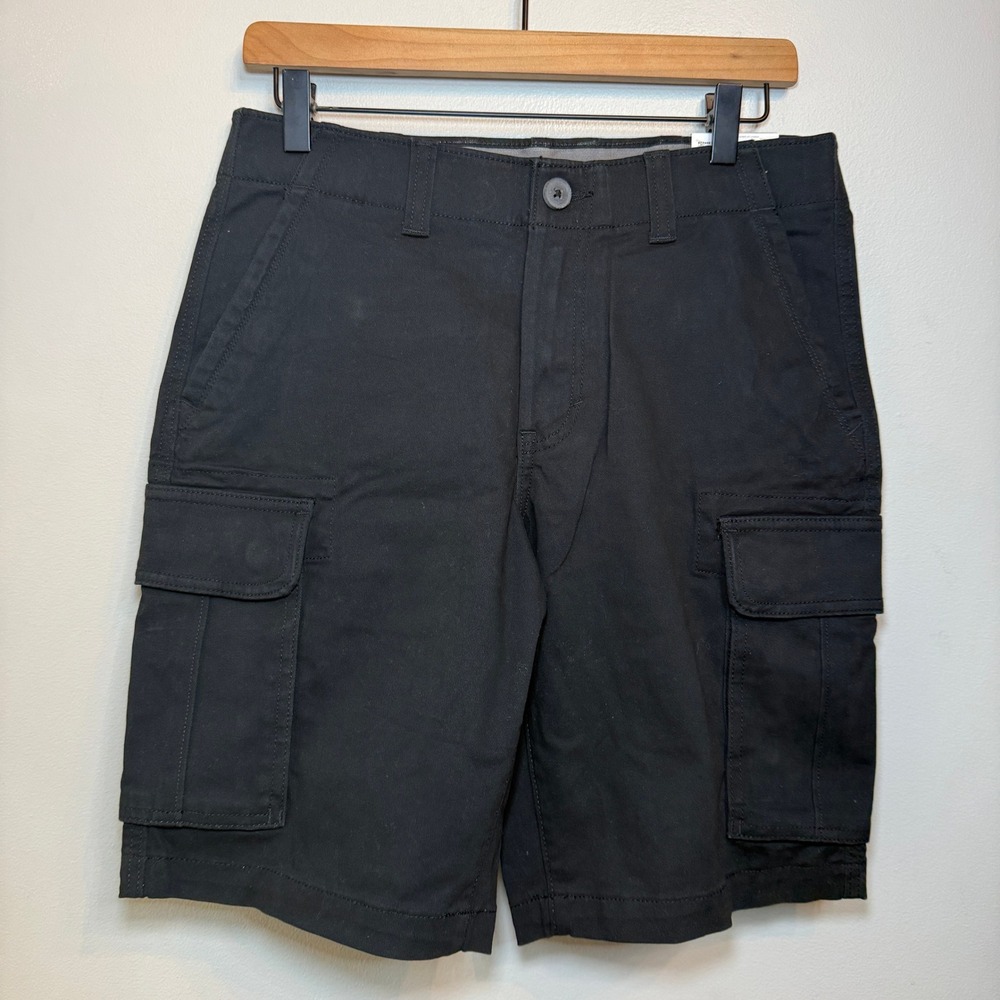 Sonoma Goods For Life Men's Black Flexwear 10 Inch Inseam Cargo Shorts Size 30